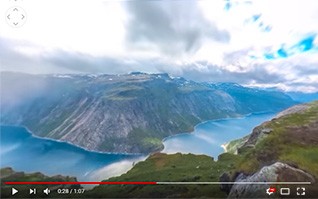 Timelapse video 360 degres scandinavie