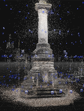 Photogrammetrie 3D Monument Comines etape assemblage