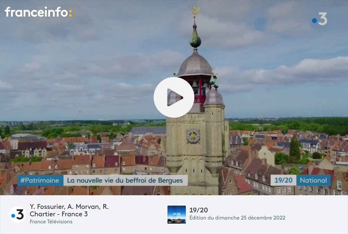 visite virtuelle de Bergues sur France 3 et France Info