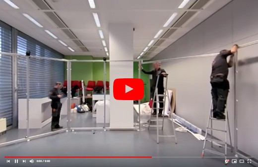 Realisation conception installation stand ministere belgique timelapse