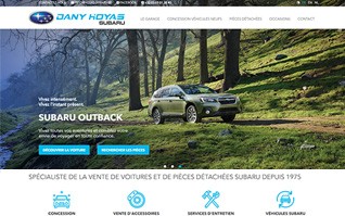 Realisation d un site internet vitrine services boutique pour subaru