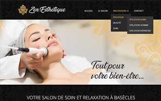 Realisation refonte site internet salon zen esthetique vignette