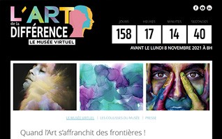 Realisation site internet teasing musee virtuel artdeladifference vignette