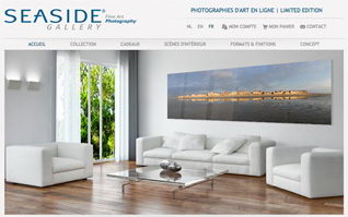 Site internet ecommerce seaside gallery