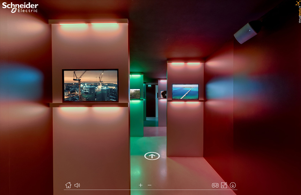 visite virtuelle 360 exposition solar impulse couloir video