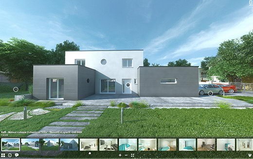 Visite virtuelle 3d maison en ligne